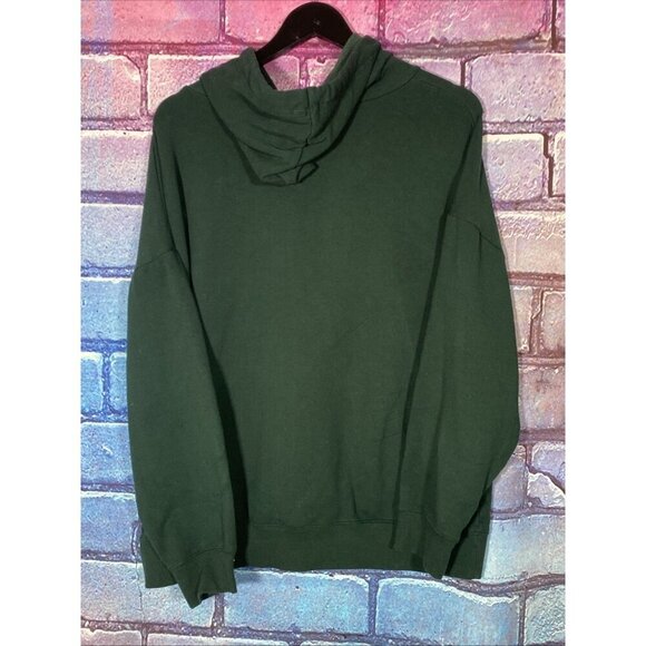 Buffalo David Button Green Hoodie XL Casual Streetwear Pullover - Picture 4 of 6